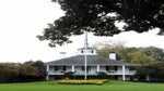 A general view of the clubhouse during a practice round prior to the Masters at Augusta National Golf Club on November 10, 2020 in Augusta, Georgia.