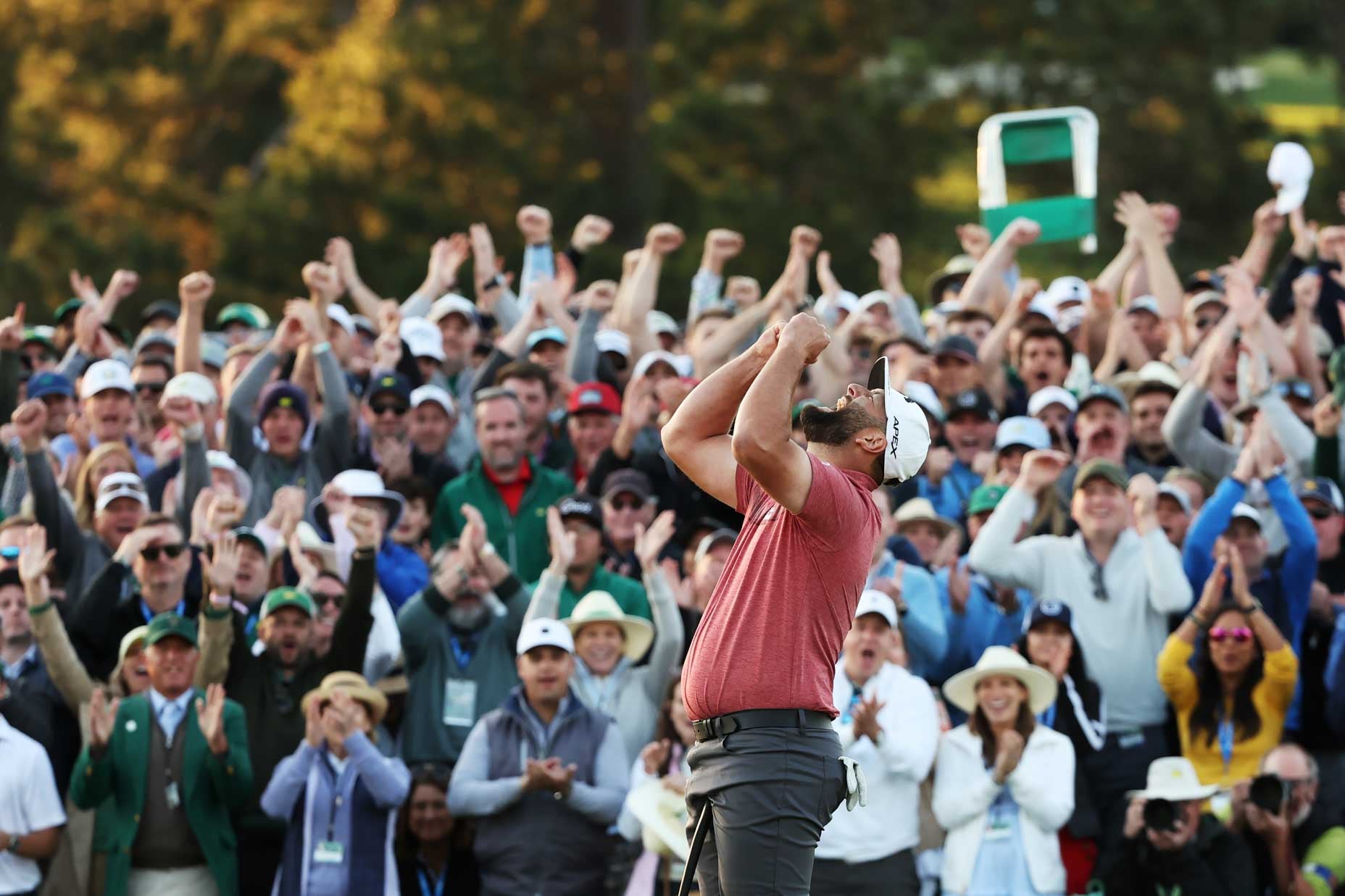 Jon Rahm celebrates Masters title with wife and son: PHOTOS