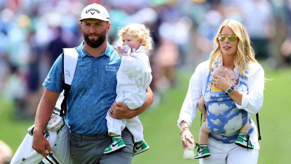 Jon Rahm and family