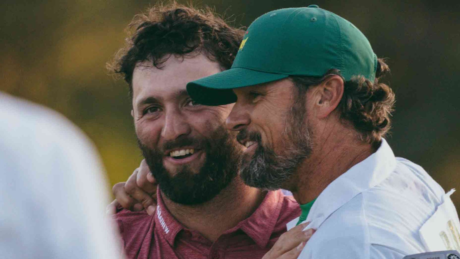 Jon Rahm delivers touching message to caddie in 18thgreen speech