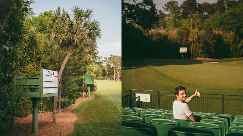 The lone palm at Augusta National sits to the right of No. 4.