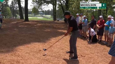 Phil Mickelson was back to his tricks on Thursday at the Masters.