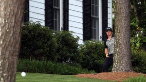 Rory McIlroy on the 10th hole at the 2011 Masters.