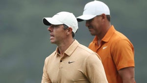 Rory McIlroy and Brooks Koepka played together on Tuesday at Augusta National.