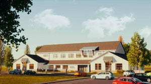 A rendering of the educational center at Cobbs Creek Golf Course.