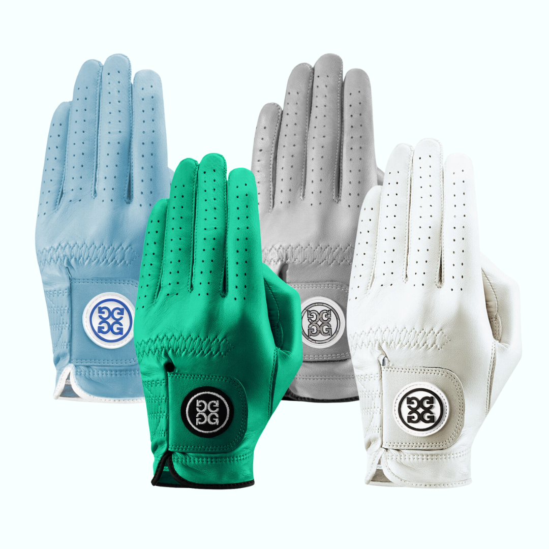 COLOURFUL, PREMIUM AA CABRETTA LEATHER GOLF GLOVES WITH SUPERIOR COMFORT AND GRIP. CONFORMS TO USGA STANDARDS.