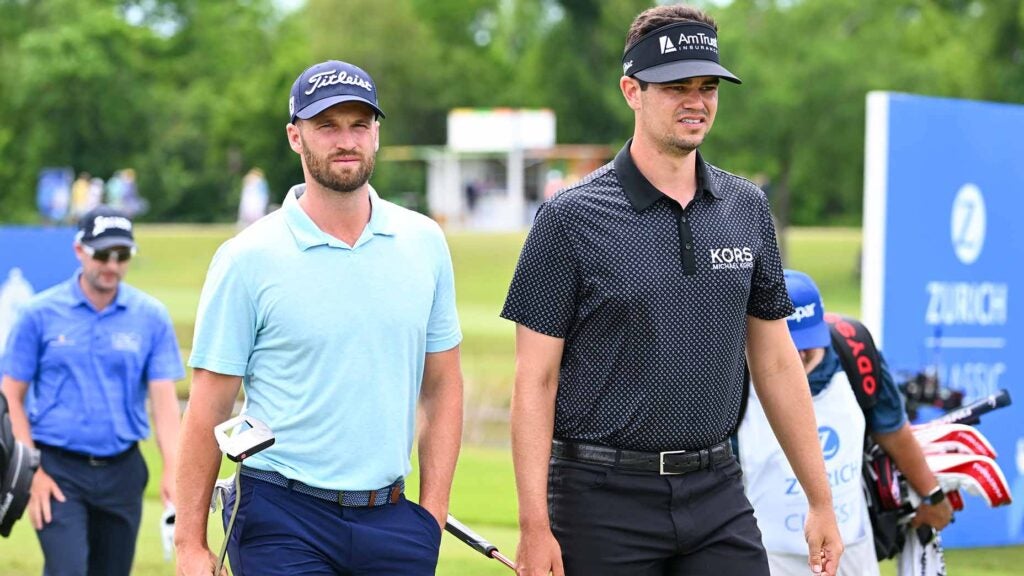 Wyndham Clark and Beau Hossler lead the Zurich Classic of New Orleans at 16 under at the halfway point.