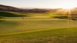 golf course at sun down