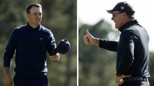 jordan spieth and phil mickelson at 2023 masters