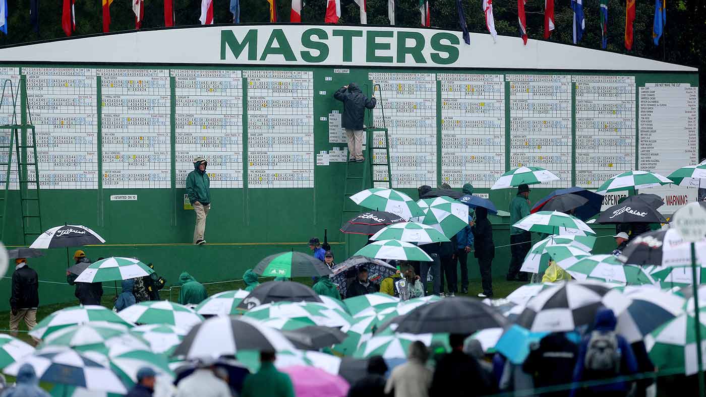 Masters 2023 Third round suspended due to inclement weather BVM Sports