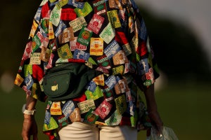 A patron at the Masters