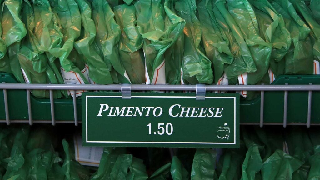 pimento cheese sandwiches at the masters