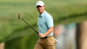 rory mcilroy walks during the first day of the masters