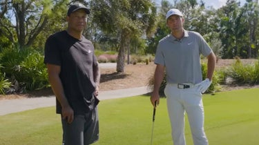Tiger Woods and Scottie Scheffler give their short game tips as they prepare for the Masters