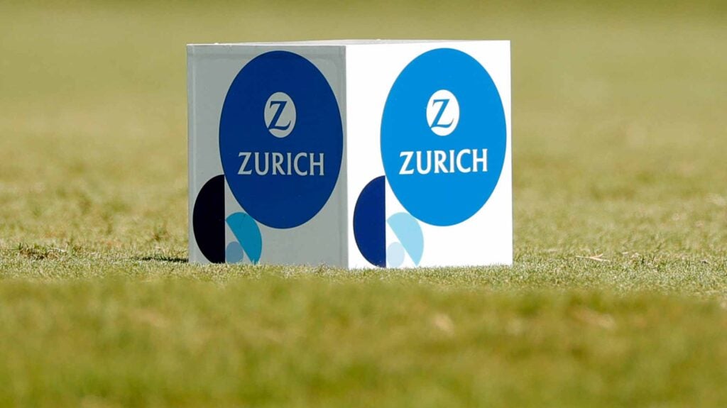Tee marker at Zurich Classic of New Orleans