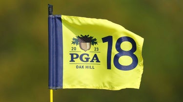 2023 PGA Championship flag at Oak Hill