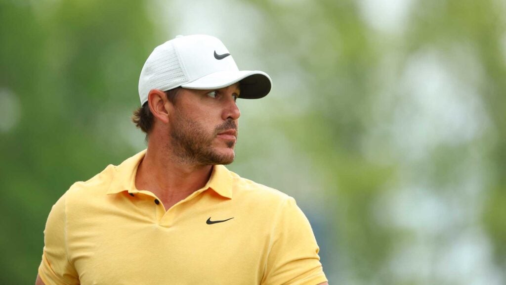 Brooks Koepka leads a chase pack at the PGA Championship.