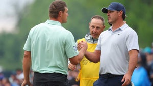 Bryson DeChambeau and Brooks Koepka played together on Saturday at the PGA.