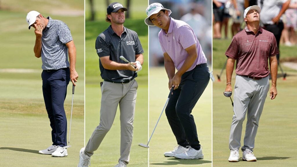 Scottie Scheffler, Austin Eckroat, Zecheng Dou and Ryan Palmer are in the hunt this week at the Byron Nelson.