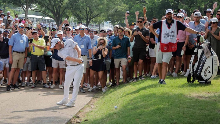 Emiliano Grillo survives wild 72nd hole for Charles Schwab Challenge win