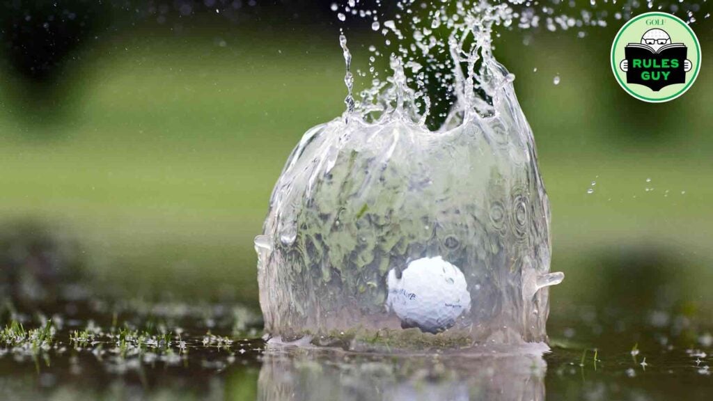 Golf ball splash