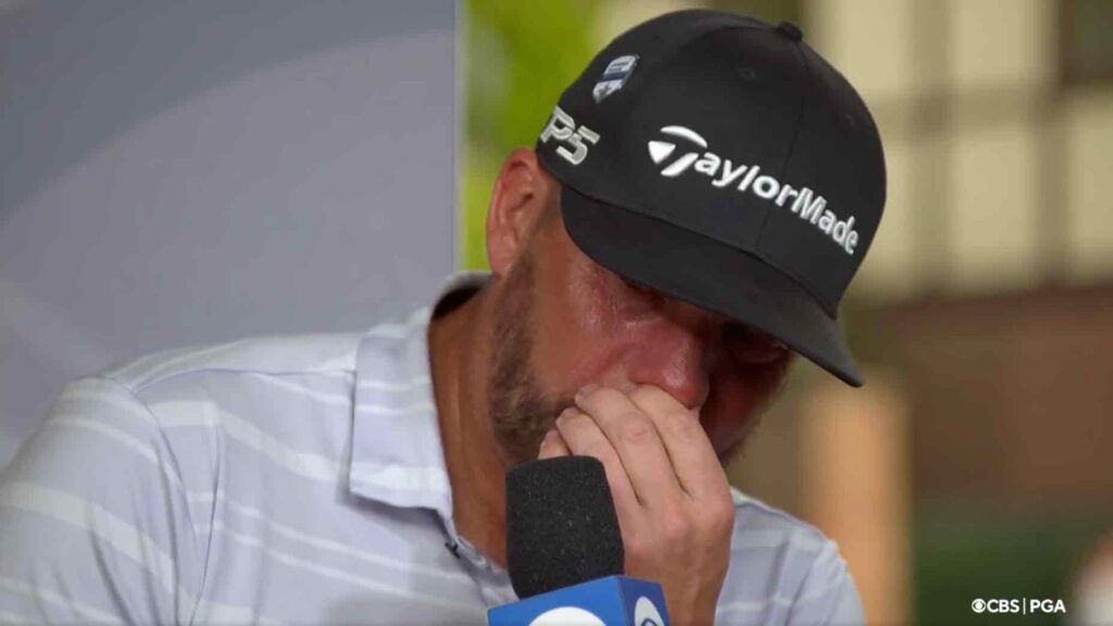 Why one video brought this club pro to tears during post-round interview