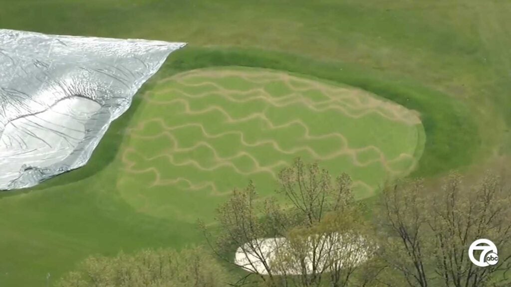 detroit golf club vandalism