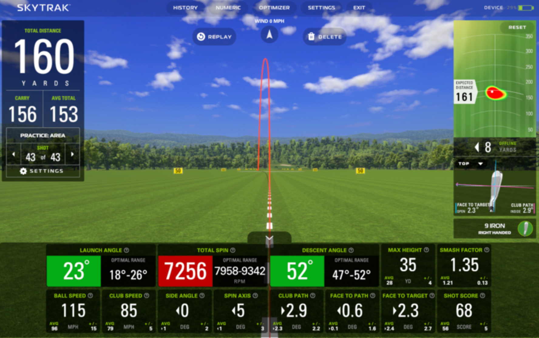 Skytrak data