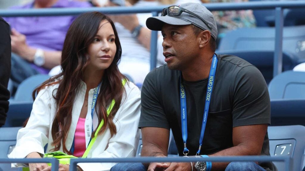 Tiger Woods and ex-girlfriend Erica Herman at the U.S. Open in 2022.