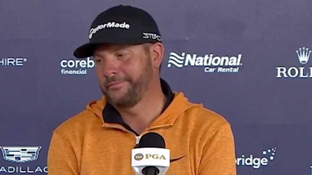Underdog pro gets emotional when asked about beating world's best player at PGA Championship