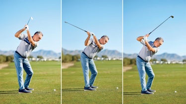 brian manzella demonstrates swing positions