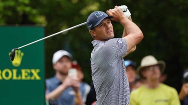 Bryson DeChambeau hits shot at 2023 PGA Championship
