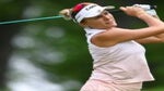 Lexi Thompson hits tee shot at LPGA event