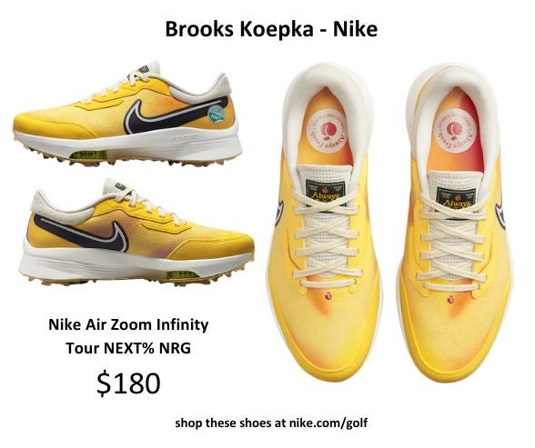 What Are Brooks Koepka's Yellow Nike Shoes At The Masters?