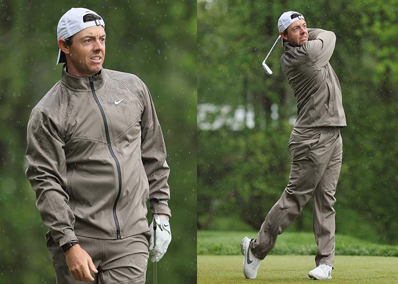 The rain set that Rory and *both* wore at PGA