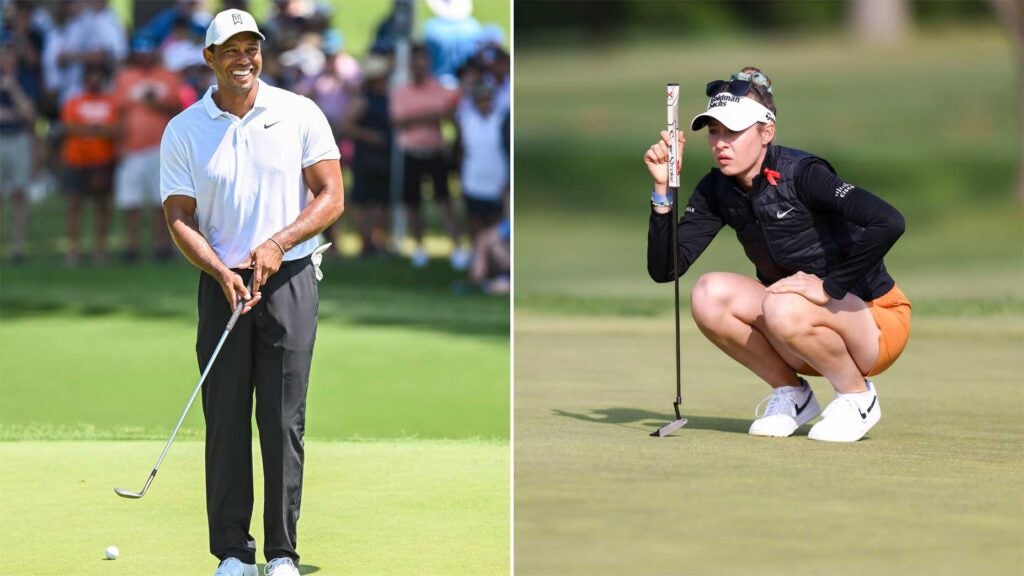 Nelly Korda needed a caddie. So she reached out to Tiger Woods