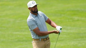 Struggling from thick rough? Tony Finau gives his some tips for amateurs when they're faced with a difficult lie around the green
