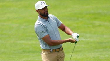 Struggling from thick rough? Tony Finau gives his some tips for amateurs when they're faced with a difficult lie around the green