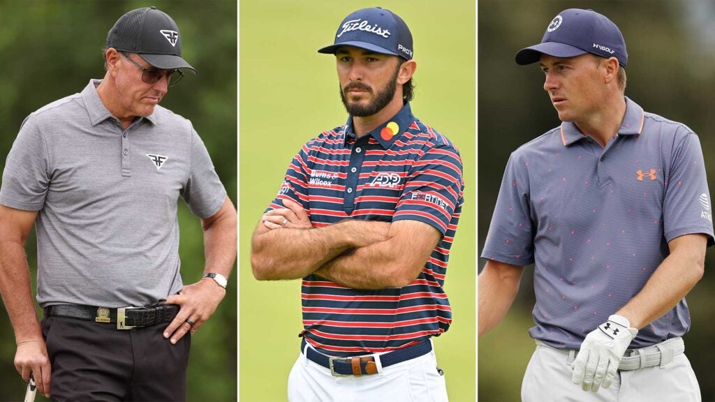 Max Homa stands on the third green during the first round of the 123rd U.S. Open Championship at The Los Angeles Country Club (North Course) on June 15, 2023 in Los Angeles, California