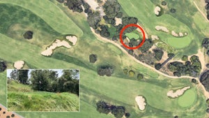 The north course at LACC, and the hidden hole.
