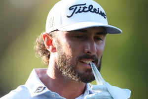 Max Homa of the United States walks from the seventh tee during the second round of the 123rd U.S. Open Championship at The Los Angeles Country Club on June 16, 2023 in Los Angeles, California.