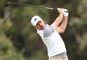 Nick Taylor of Canada plays his shot from the 12th tee during the second round of the 123rd U.S. Open Championship at The Los Angeles Country Club on June 16, 2023 in Los Angeles, California.