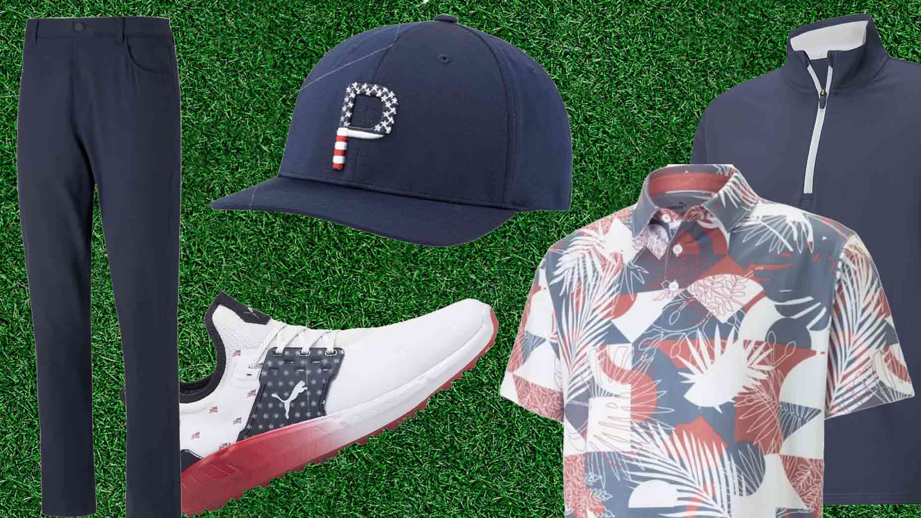 Shop Rickie Fowler's patriotic red, white and blue Round 2 U.S. Open