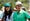 Rickie Fowler of the United States stands with fiancee Allison Stokke during the Par 3 Contest prior to the Masters at Augusta National Golf Club on April 10, 2019 in Augusta, Georgia.