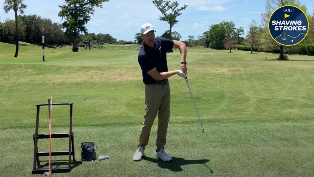 GOLF Top 100 Teacher Mark Durland shows the steps an amateur used to shave 10 strokes off his game by eliminating a chicken wing golf swing