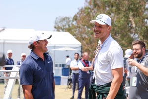 Brooks Koepka and Blake Griffin at LACC