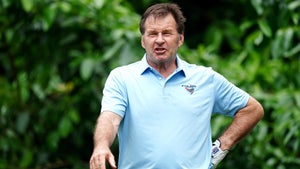 nick faldo stares at british masters