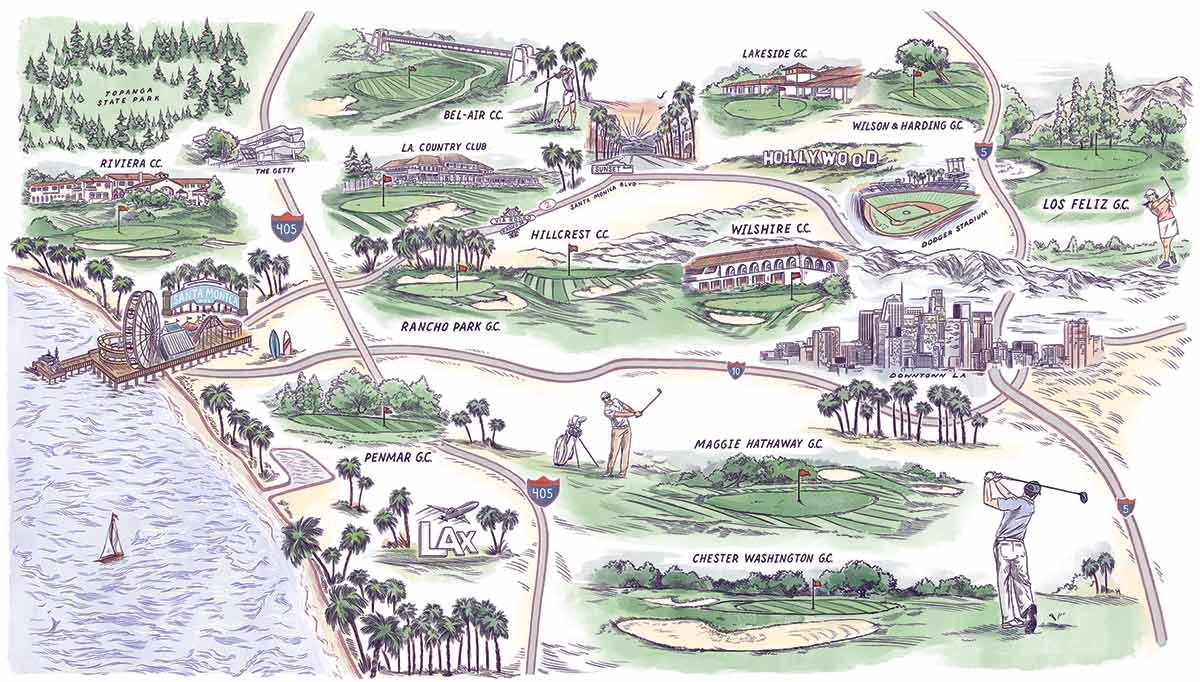 la golf map