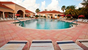 a pool at a country club
