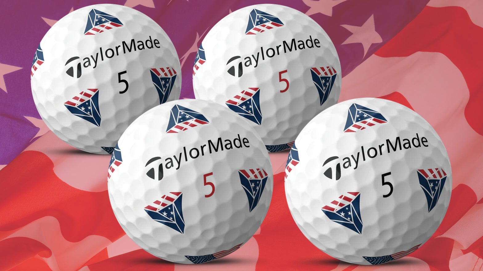 Gimme that USA themed TaylorMade golf balls